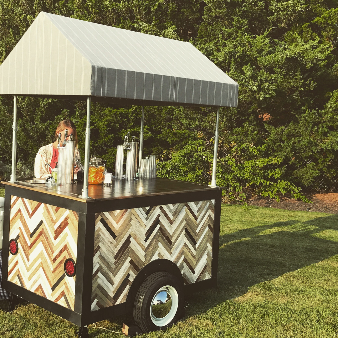 Canopied bar cart 